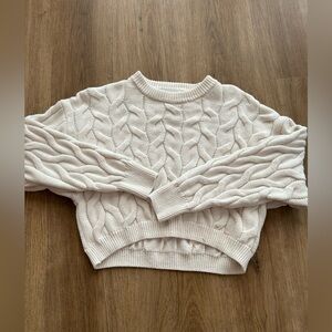 Basic white sweater